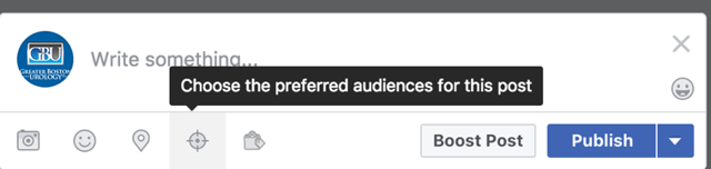 Facebook Preferred Audience Selection