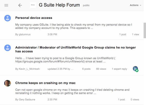 Google FAQ Customer Answers