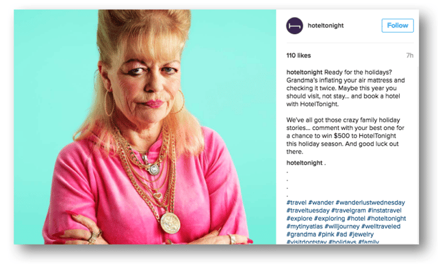 Instagram for B2C Marketing: Hotel Tonight
