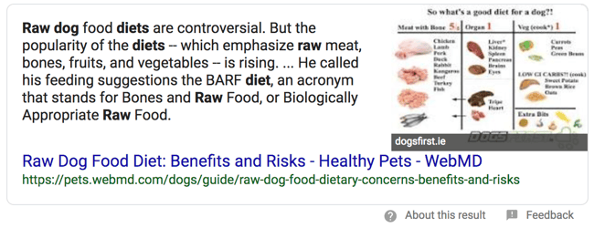 Featured Snippet Example: Paragraph Snippet