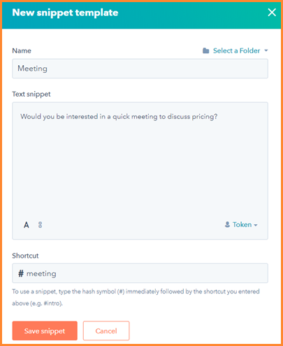 HubSpot Snippets