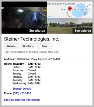voice activated marketing for Google listing 