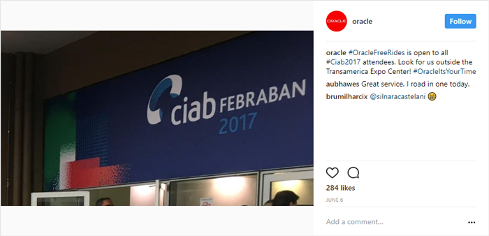 Instagram for B2B: Oracle video example