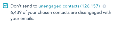 Don't Send to Unengaged Contacts in HubSpot Email