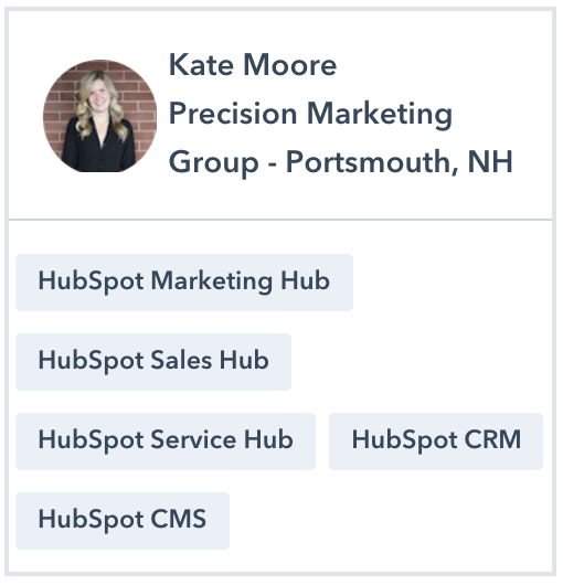 Kate Moore HubSpot Certified Trainer Profile