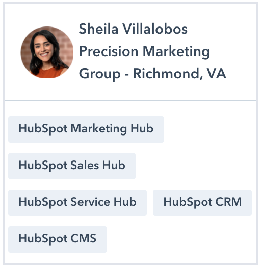 Sheila Villalobos HubSpot Certified Trainer Profile